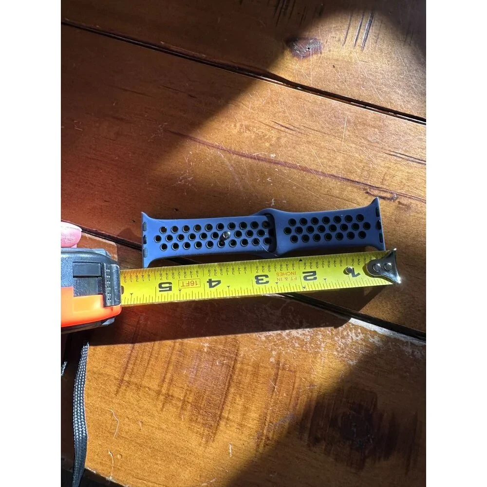 Replacement Sport Band For Apple Watch 38/40/41mm Blue & Black Silicone Material